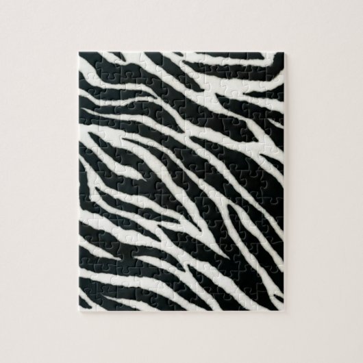 RAB Rockabilly Zebrastreep Zwart & Wit Legpuzzel (Verticaal)