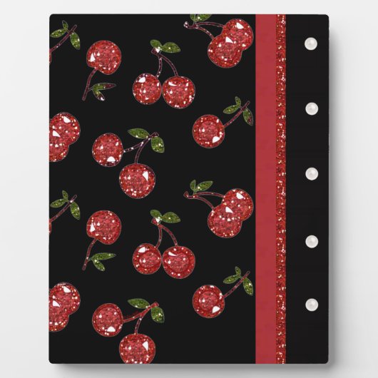RAB Rockabilly Zeer Cherry Cherries Black Fotoplaat (Voorkant)