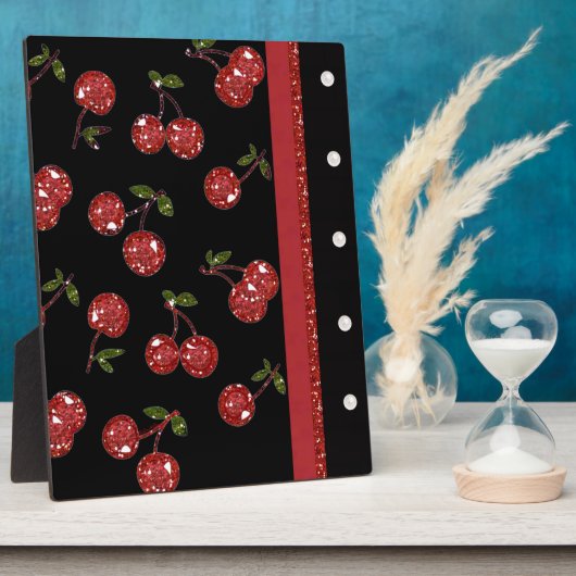 RAB Rockabilly Zeer Cherry Cherries Black Fotoplaat (Zijkant)
