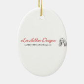 RAB Rockabilly Zeer Cherry Cherries Black Keramisch Ornament (Achterkant)