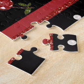 RAB Rockabilly Zeer Cherry Cherries Black Legpuzzel (Zijkant)