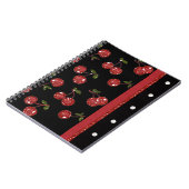 RAB Rockabilly Zeer Cherry Cherries Black Notitieboek (Linkerzijde)