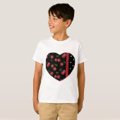 RAB Rockabilly Zeer Cherry Cherries Black T-shirt (Voorkant volledig)
