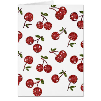 RAB Rockabilly Zeer Cherry Cherry Cherries op Whit