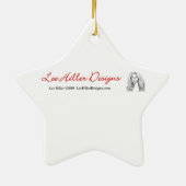 RAB Rockabilly Zeer Cherry Cherry Cherries op Whit Keramisch Ornament (Achterkant)