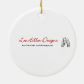 RAB Rockabilly Zeer Cherry Cherry Cherries op Whit Keramisch Ornament (Achterkant)