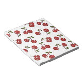 RAB Rockabilly Zeer Cherry Cherry Cherries op Whit Notitieblok (Schuin)