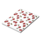 RAB Rockabilly Zeer Cherry Cherry Cherries op Whit Notitieblok (Linkerzijde)