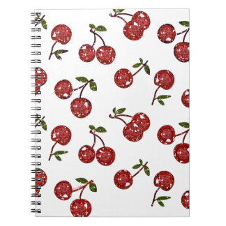 RAB Rockabilly Zeer Cherry Cherry Cherries op Whit Notitieboek
