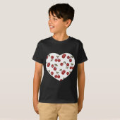 RAB Rockabilly Zeer Cherry Cherry Cherries op Whit T-shirt (Voorkant volledig)