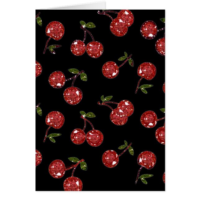 RAB Rockabilly Zeer Cherry Cherry Cherries op zwar (Voorkant)