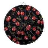 RAB Rockabilly Zeer Cherry Cherry Cherries op zwar Dartbord (Voorkant)
