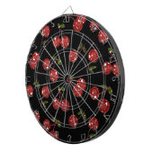 RAB Rockabilly Zeer Cherry Cherry Cherries op zwar Dartbord (Voorkant Rechts)