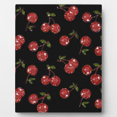 RAB Rockabilly Zeer Cherry Cherry Cherries op zwar Fotoplaat (Voorkant)