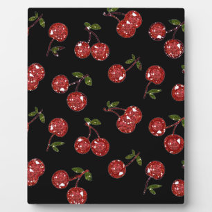 RAB Rockabilly Zeer Cherry Cherry Cherries op zwar Fotoplaat