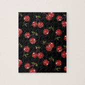 RAB Rockabilly Zeer Cherry Cherry Cherries op zwar Legpuzzel (Verticaal)