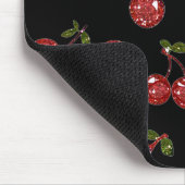 RAB Rockabilly Zeer Cherry Cherry Cherries op zwar Muismat (Hoek)