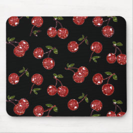 RAB Rockabilly Zeer Cherry Cherry Cherries op zwar Muismat