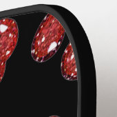 RAB Rockabilly Zeer Cherry Cherry Cherries op zwar Pickleball Paddle (Links Detail)