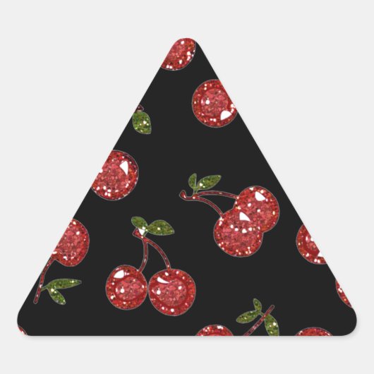 RAB Rockabilly Zeer Cherry Cherry Cherries op zwar Sticker (Voorkant)