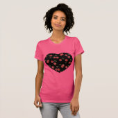 RAB Rockabilly Zeer Cherry Cherry Cherries op zwar T-shirt (Voorkant volledig)