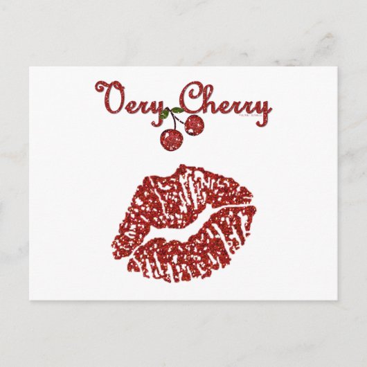 RAB Rockabilly Zeer Cherry Kiss Briefkaart (Voorkant)