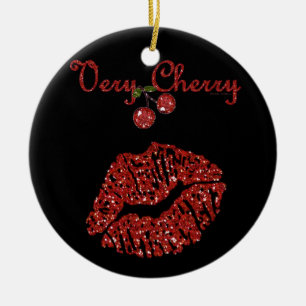 RAB Rockabilly Zeer Cherry Kiss Keramisch Ornament