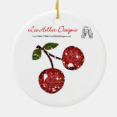 RAB Rockabilly Zeer Cherry Kiss Keramisch Ornament (Achterkant)