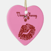 RAB Rockabilly Zeer Cherry Kiss Keramisch Ornament (Rechts)