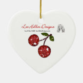 RAB Rockabilly Zeer Cherry Kiss Keramisch Ornament (Achterkant)