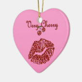 RAB Rockabilly Zeer Cherry Kiss Keramisch Ornament (Links)