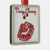 RAB Rockabilly Zeer Cherry Kiss Metalen Ornament (Rechts)