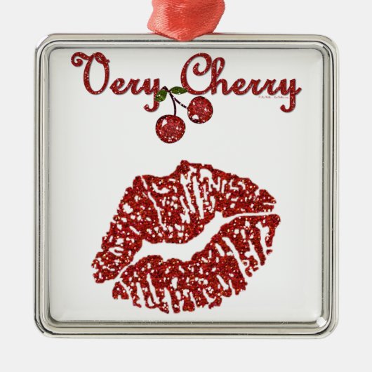 RAB Rockabilly Zeer Cherry Kiss Metalen Ornament (Voorkant)