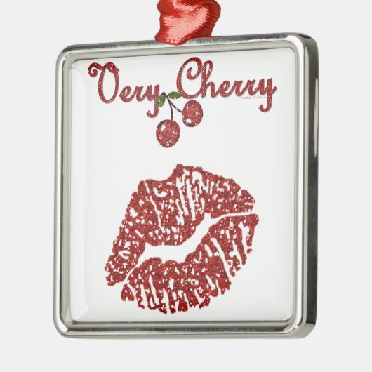 RAB Rockabilly Zeer Cherry Kiss Metalen Ornament (Links)