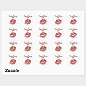 RAB Rockabilly Zeer Cherry Kiss Ronde Sticker (Vel)