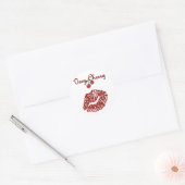 RAB Rockabilly Zeer Cherry Kiss Ronde Sticker (Envelop)
