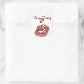 RAB Rockabilly Zeer Cherry Kiss Vierkante Sticker (Tas)