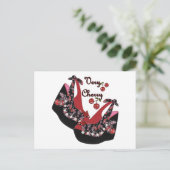 RAB Rockabilly Zeer Cherry Shoes Briefkaart (Staand voorkant)