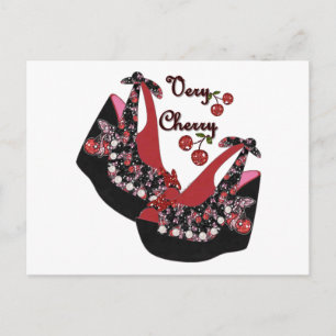 RAB Rockabilly Zeer Cherry Shoes Briefkaart