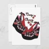 RAB Rockabilly Zeer Cherry Shoes Briefkaart (Voorkant / Achterkant)