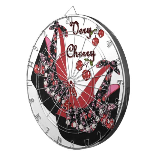 RAB Rockabilly Zeer Cherry Shoes Dartbord (Voorkant Rechts)