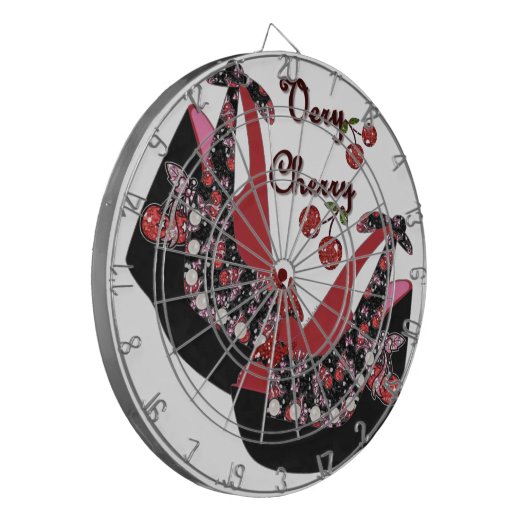 RAB Rockabilly Zeer Cherry Shoes Dartbord (Voorkant Links)