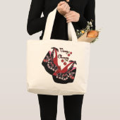 RAB Rockabilly Zeer Cherry Shoes Grote Tote Bag (Voorkant (product))