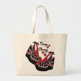 RAB Rockabilly Zeer Cherry Shoes Grote Tote Bag