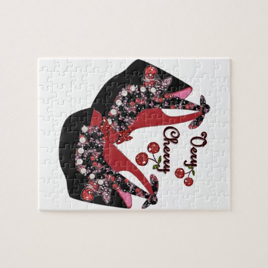 RAB Rockabilly Zeer Cherry Shoes Legpuzzel (Horizontaal)