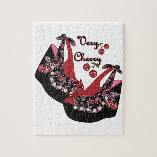 RAB Rockabilly Zeer Cherry Shoes Legpuzzel (Verticaal)