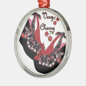 RAB Rockabilly Zeer Cherry Shoes Metalen Ornament (Links)