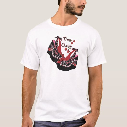 RAB Rockabilly Zeer Cherry Shoes T-shirt (Voorkant)