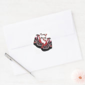 RAB Rockabilly Zeer Cherry Shoes Vierkante Sticker (Envelop)