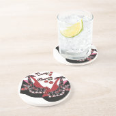 RAB Rockabilly Zeer Cherry Shoes Zandsteen Onderzetter (Zijkant)